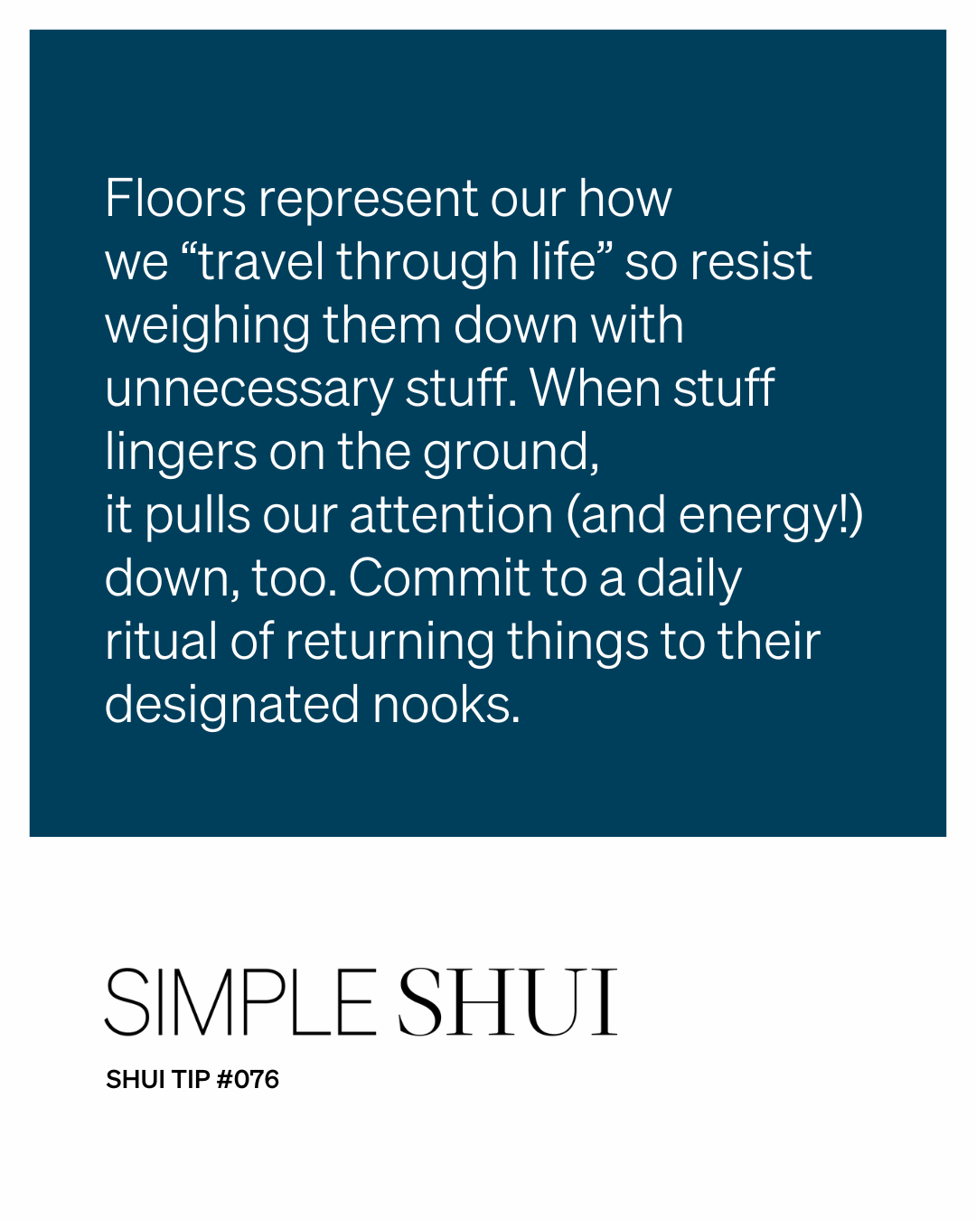 simple shui tip: flourish at home!