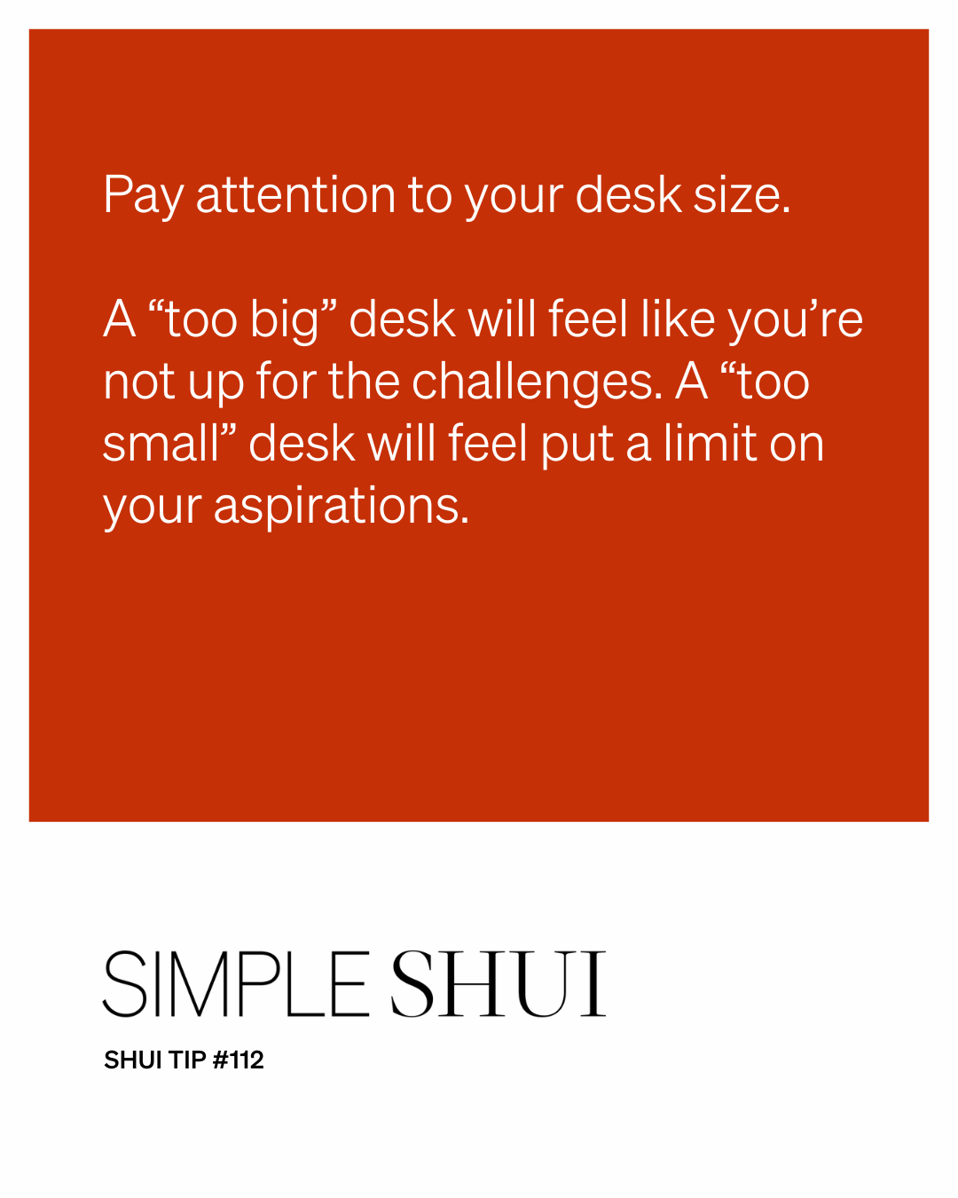 simple shui tip: make your office pop!