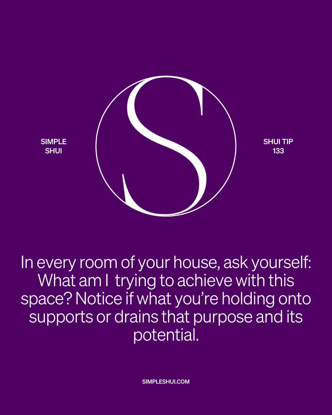 simple shui tip: get curious about your clutter