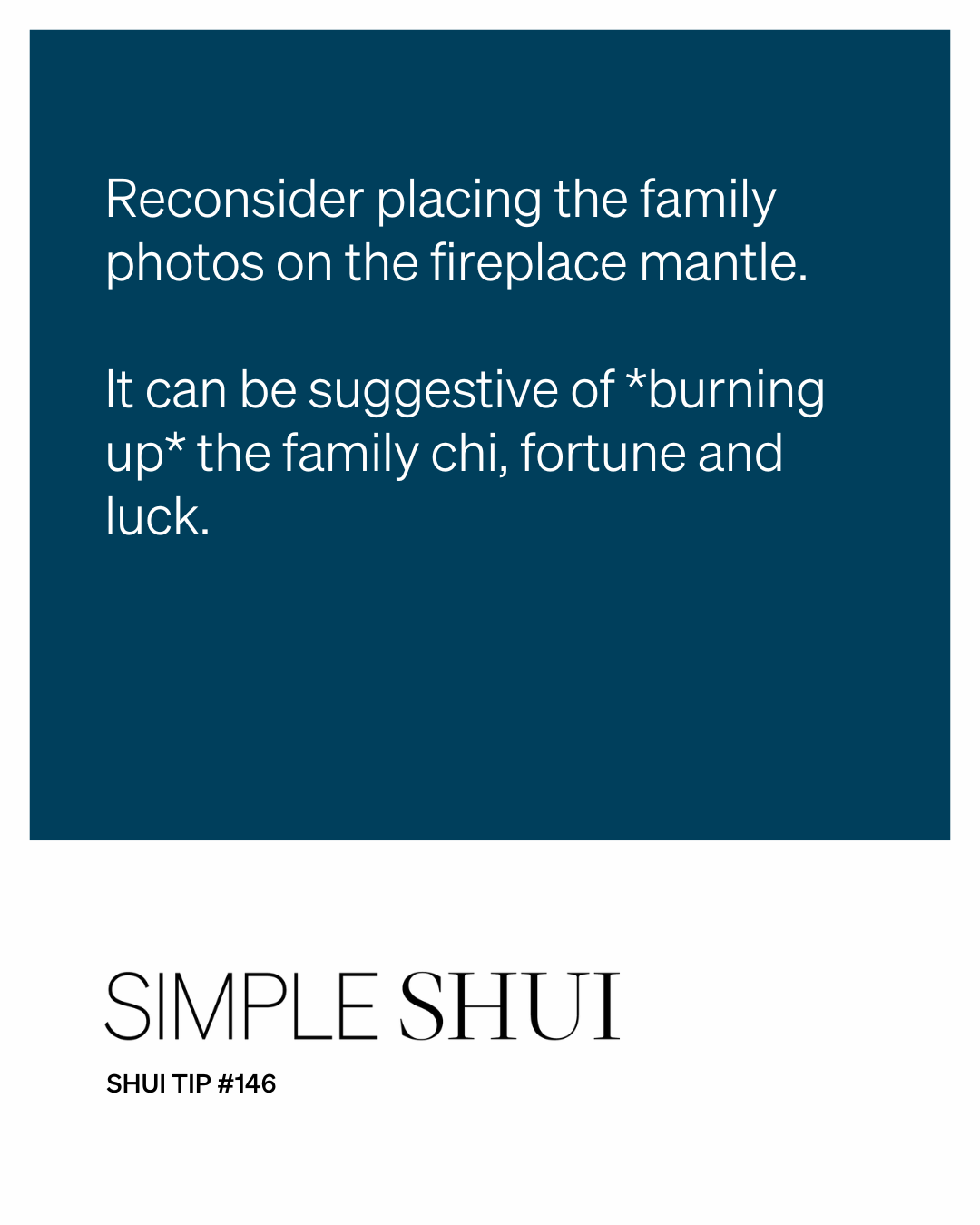 simple shui tip: find the right spot for your family photos